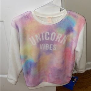 fluffy unicorn vibes sweatshirt never worn